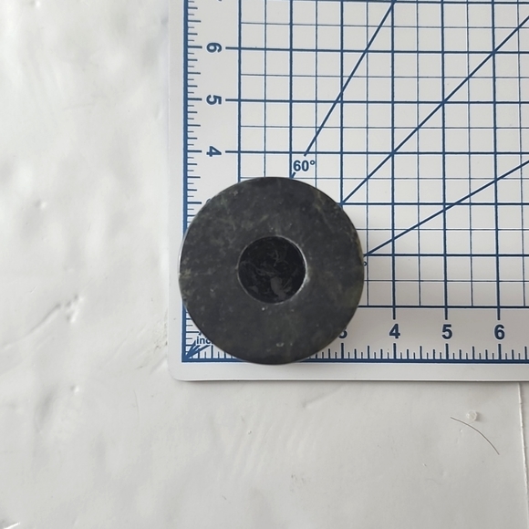 Set of 2 jade green marble candleholders - Picture 5 of 6